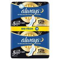 always Binden Ultra Secure Night Extra mit Flügeln...