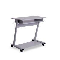 rocada ZETA PC-Tisch mit Rollen lichtgrau 80,0 x 50,0 x...