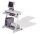 rocada ZETA PC-Tisch mit Rollen lichtgrau 80,0 x 50,0 x 79,0 cm