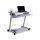 rocada ZETA PC-Tisch mit Rollen lichtgrau 80,0 x 50,0 x 79,0 cm