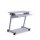 rocada ZETA PC-Tisch mit Rollen lichtgrau 80,0 x 50,0 x 79,0 cm