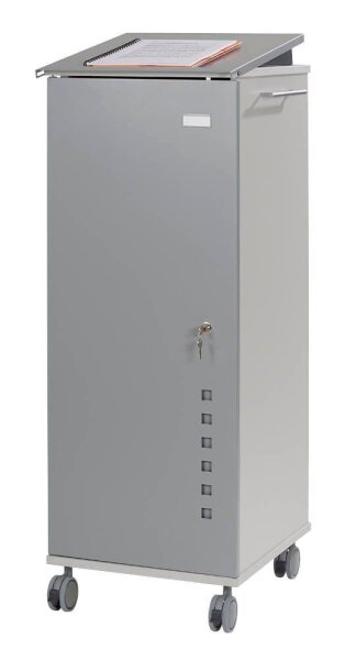 rocada Caddy Bürowagen grau 5 Ebenen 47,0 x 42,4 x 120,0 cm