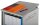 rocada Caddy Bürowagen grau 5 Ebenen 47,0 x 42,4 x 120,0 cm