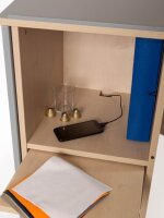 rocada Caddy Bürowagen buche 5 Ebenen 47,0 x 42,4 x 120,0 cm