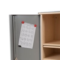 rocada Caddy Bürowagen buche 5 Ebenen 47,0 x 42,4 x 120,0 cm