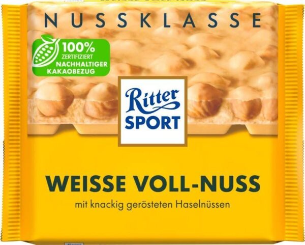 Ritter SPORT Weisse Voll-Nuss Schokolade 100,0 g