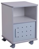 rocada Bürowagen grau 3 Ebenen 47,0 x 48,5 x 67,5 cm