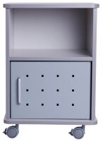 rocada Bürowagen grau 3 Ebenen 47,0 x 48,5 x 67,5 cm