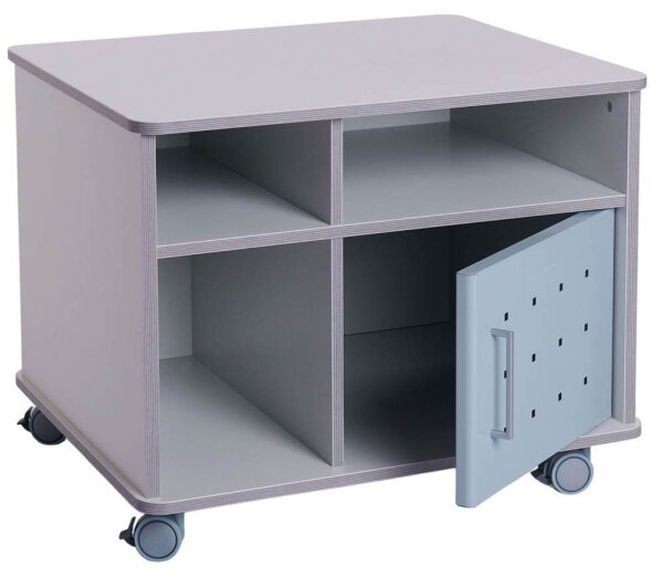rocada Bürowagen grau 3 Ebenen 72,0 x 59,0 x 57,5 cm