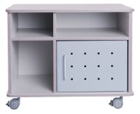 rocada Bürowagen grau 3 Ebenen 72,0 x 59,0 x 57,5 cm