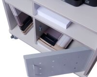 rocada Bürowagen grau 3 Ebenen 72,0 x 59,0 x 57,5 cm