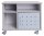 rocada Bürowagen grau 3 Ebenen 72,0 x 59,0 x 57,5 cm