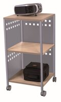 rocada Bürowagen buche 3 Ebenen 45,0 x 45,0 x 86,0 cm