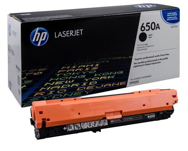 HP 650A (CE270A) schwarz Tonerkartusche