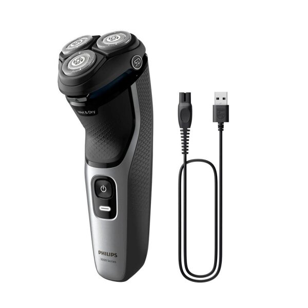 PHILIPS elektrischer Rasierer Herren 3000 Series S3143/02, 1 St.