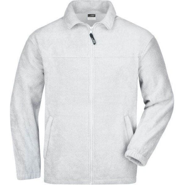 James & Nicholson® Herren Fleecejacke "JN044" weiß Größe M