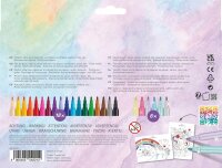 AKTION: FABER-CASTELL Einhorn Filzstifte farbsortiert, 24 St. + GRATIS Einhornsticker