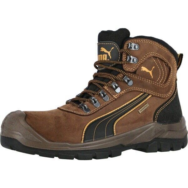 PUMA® Herren S3 Sicherheitsschuhe "SIERRA NEVADA MID" SCUFF CAPS braun Größe 46