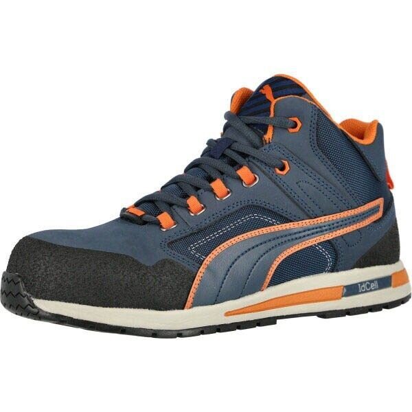 PUMA® Herren S3 Sicherheitsschuhe "CROSSTWIST MID" URBAN PROTECT blau Größe 45