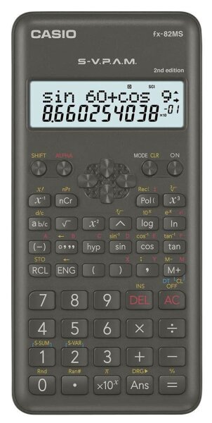 CASIO FX-82MS-2 Wissenschaftlicher Taschenrechner schwarz
