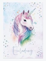 Häfft® Verlag Einladungskarten 10842-6 Einhorn...