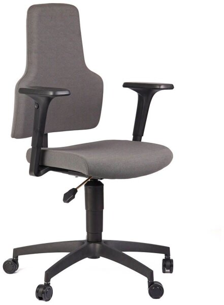 meychair Bürostuhl Workster Basic One, 79510 Stoff grau, Gestell schwarz