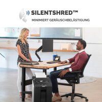 AKTION: Fellowes AutoMax 100M Aktenvernichter mit Partikelschnitt P-4, 4 x 10 mm, bis 100 Blatt, schwarz mit 25 Euro CashBack