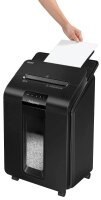 AKTION: Fellowes AutoMax 100M Aktenvernichter mit Partikelschnitt P-4, 4 x 10 mm, bis 100 Blatt, schwarz mit 25 Euro CashBack