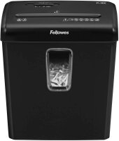Fellowes Powershred P-30C Aktenvernichter mit Partikelschnitt P-4, 4 x 34 mm, bis 6 Blatt, schwarz