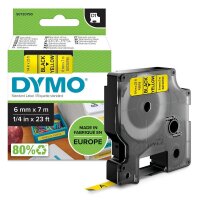 DYMO Schriftband D1 43618 S0720790, 6 mm, schwarz auf...