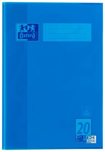 OXFORD Heftumschlag blau Kunststoff DIN A4