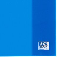 OXFORD Heftumschlag blau Kunststoff DIN A4