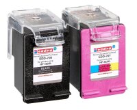 edding EDD-708 schwarz, color Druckerpatronen kompatibel zu HP 303XL (T6N04AE/T6N03AE), 2er-Set