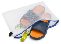 FolderSys Reißverschlussbeutel DIN A4 transparent/blau 0,20 mm, 1 St.