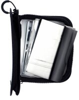 FolderSys Reißverschlussbeutel Mini DIN A6 transparent/schwarz 0,5 mm, 1 St.