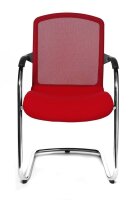 Topstar Besucherstühle Open Chair 100 OC590 T31 rot Stoff, 2 St.