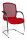 Topstar Besucherstühle Open Chair 100 OC590 T31 rot Stoff, 2 St.
