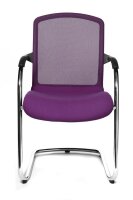 Topstar Besucherstühle Open Chair 100 OC590 T33 lila Stoff, 2 St.