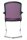 Topstar Besucherstühle Open Chair 100 OC590 T33 lila Stoff, 2 St.