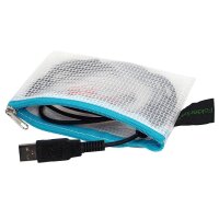 FolderSys Reißverschlussbeutel DIN A7 transparent/hellblau 0,20 cm, 1 St.