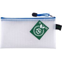 FolderSys Reißverschlussbeutel DIN A7 transparent/hellblau 0,20 cm, 1 St.