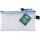 FolderSys Reißverschlussbeutel DIN A7 transparent/hellblau 0,20 cm, 1 St.