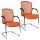 Topstar Besucherstühle Open Chair 100 OC590 T34 orange Stoff, 2 St.
