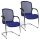 Topstar Besucherstühle Open Chair 100 OC590 T38 royalblau Stoff, 2 St.