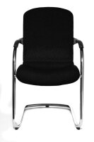Topstar Besucherstühle Open Chair 110 OC690 T20 schwarz Stoff, 2 St.
