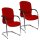 Topstar Besucherstühle Open Chair 110 OC690 T31 rot Stoff, 2 St.
