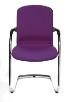 Topstar Besucherstühle Open Chair 110 OC690 T33 lila Stoff, 2 St.