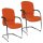 Topstar Besucherstühle Open Chair 110 OC690 T34 orange Stoff, 2 St.