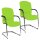 Topstar Besucherstühle Open Chair 110 OC690 T35 grün Stoff, 2 St.