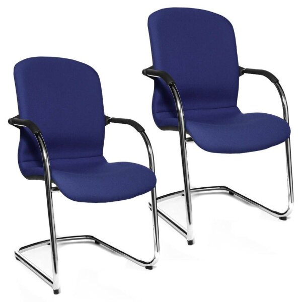 Topstar Besucherstühle Open Chair 110 OC690 T38 royalblau Stoff, 2 St.